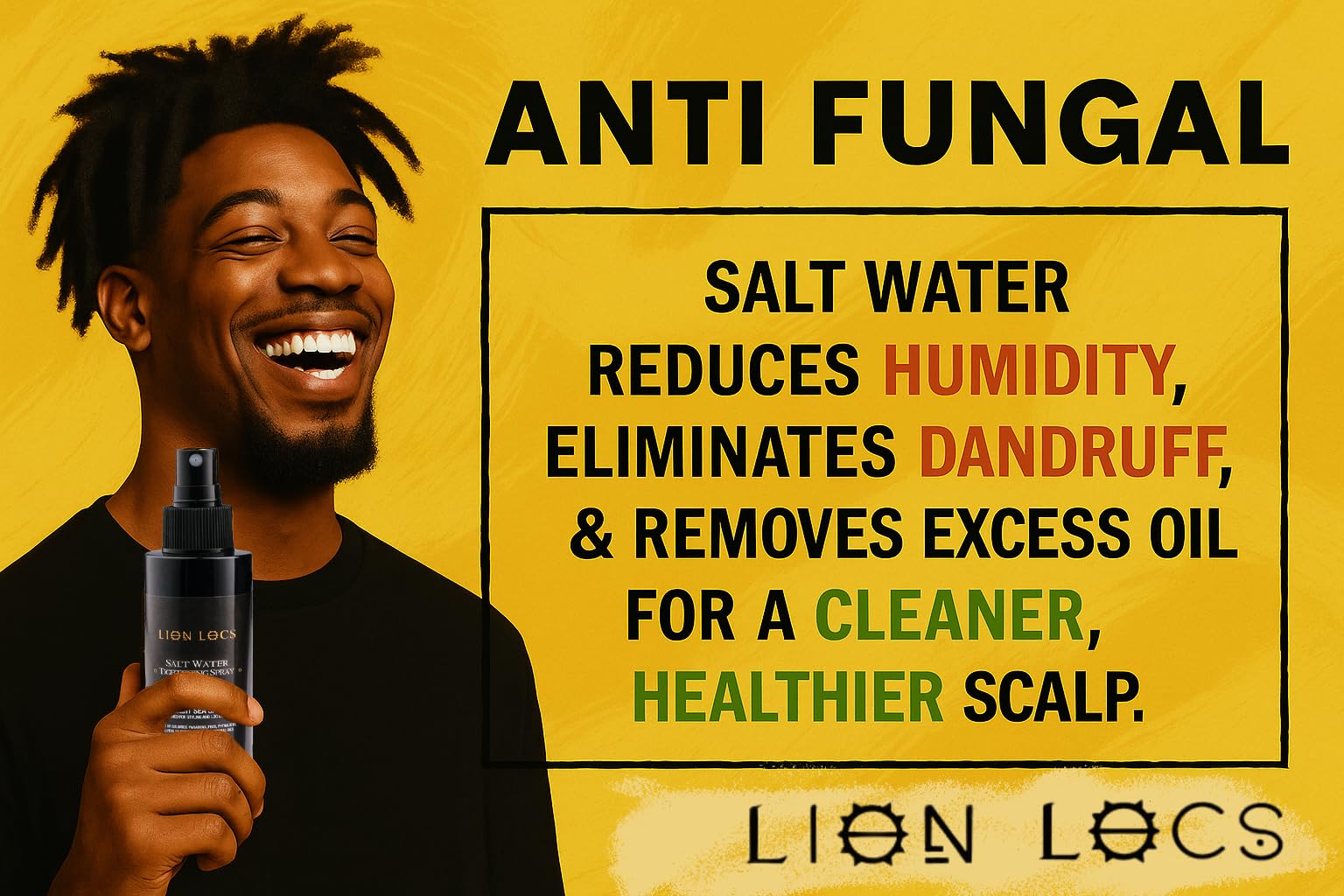 Beard Gains Lion Locs ingredients label highlights vegan formula