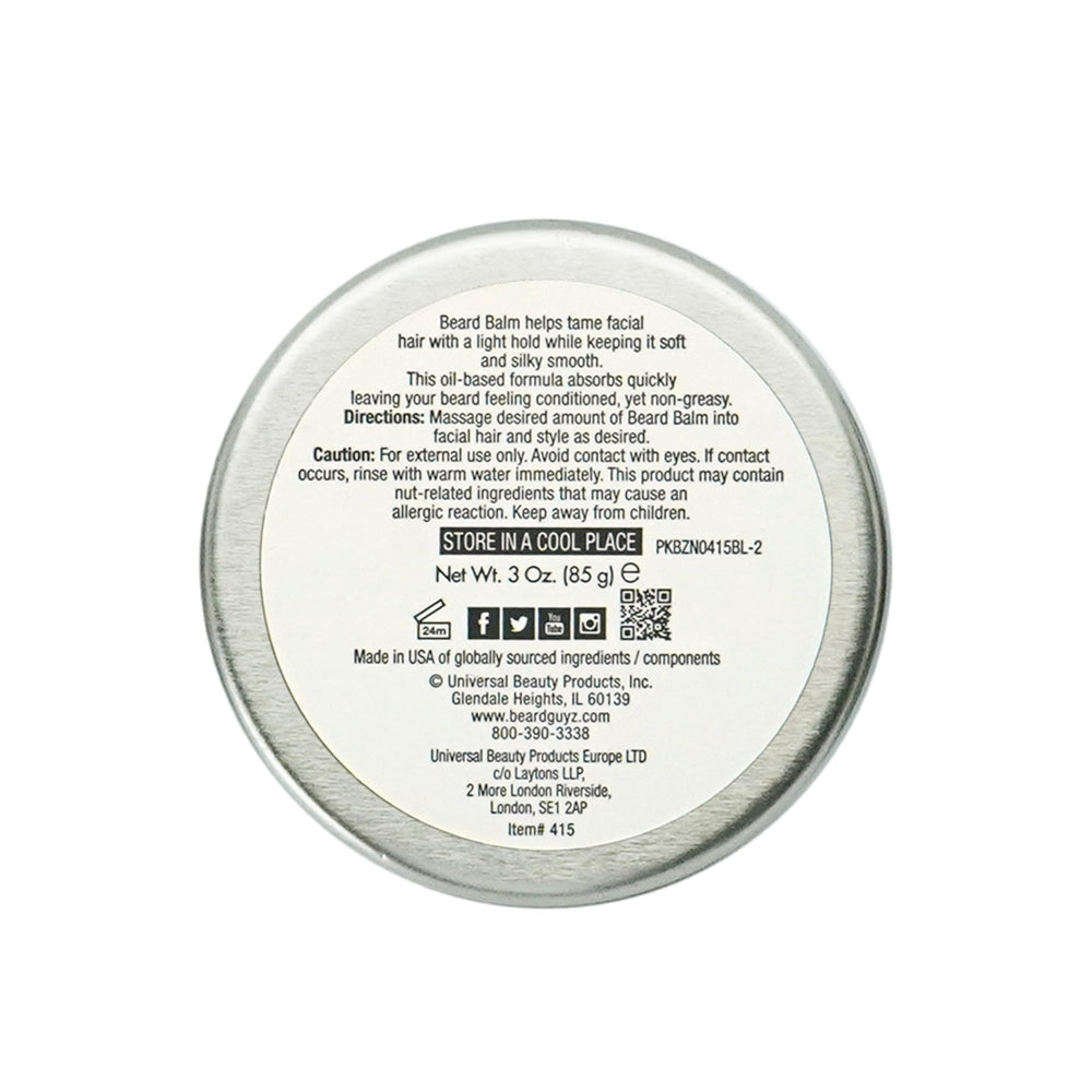 Beard Guyz smoothing action highlights frizz control and manageability.