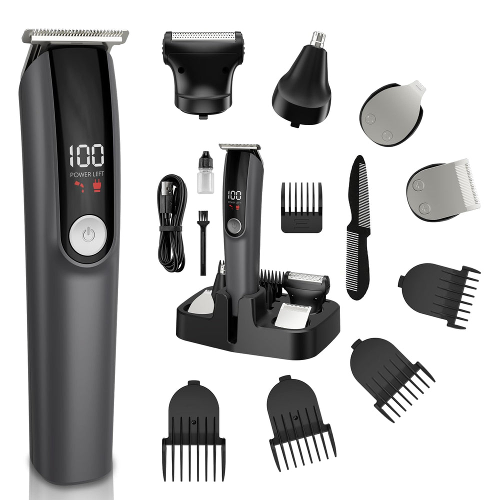Beard Trimmer 5in1 cordless hair-clipper for versatile grooming on the go