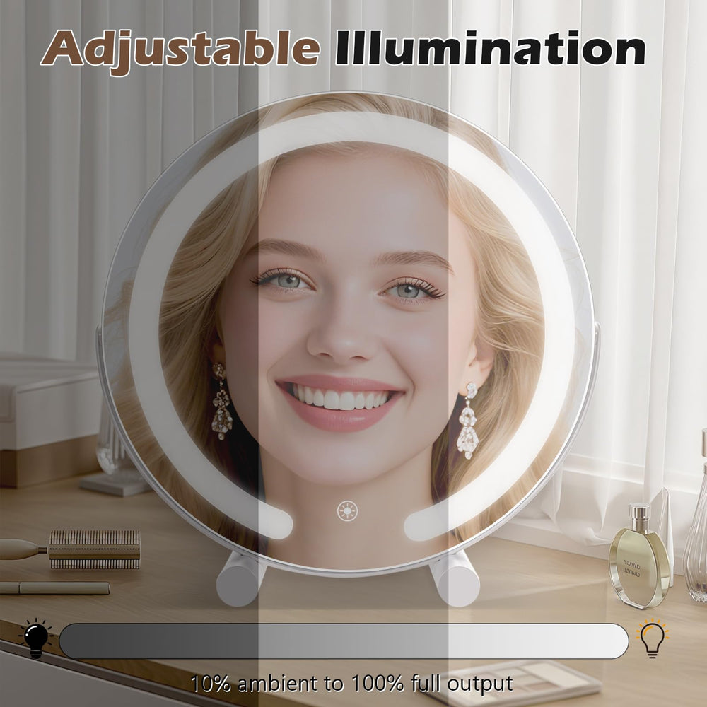 Bearolve vanity mirror aluminum frame offers durable, distortion-free reflections.