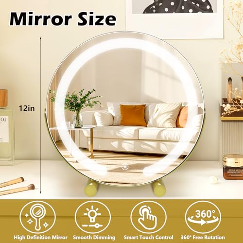 Bearolve vanity mirror lights 3-color mode demonstrates cool, warm, natural options for tasks.