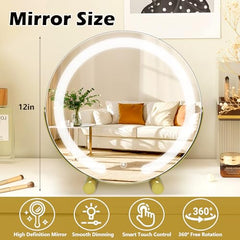 Bearolve vanity mirror lights 3-color mode demonstrates cool, warm, natural options for tasks.
