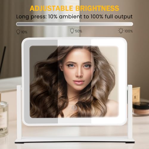 Bearolve vanity mirror 360-degree rotation for flexible angles