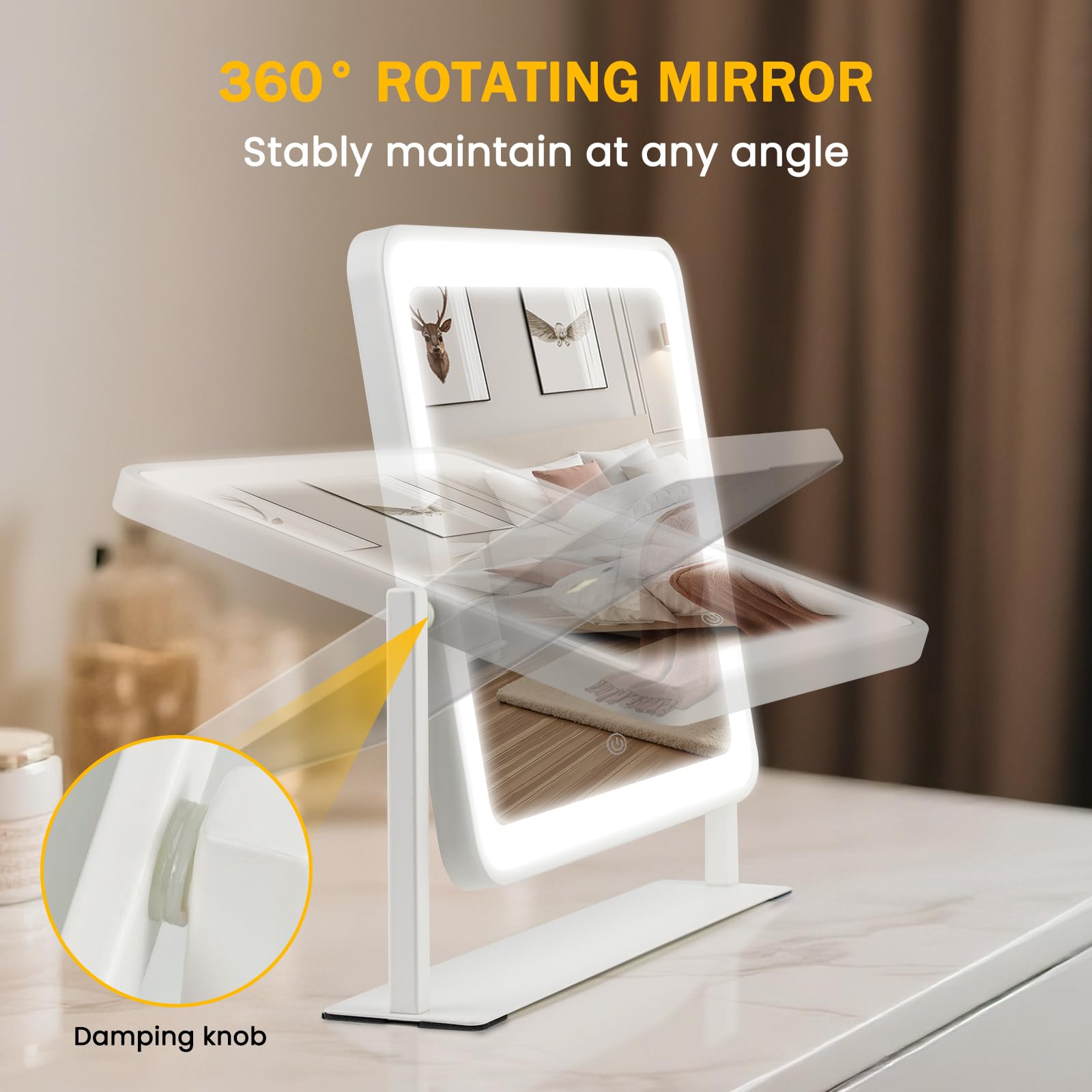 Bearolve vanity mirror frame die-cast aluminum for durability