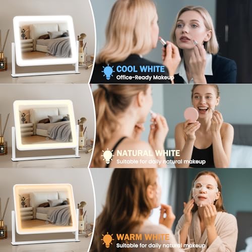 Bearolve vanity mirror dimmable brightness for mood and tasks
