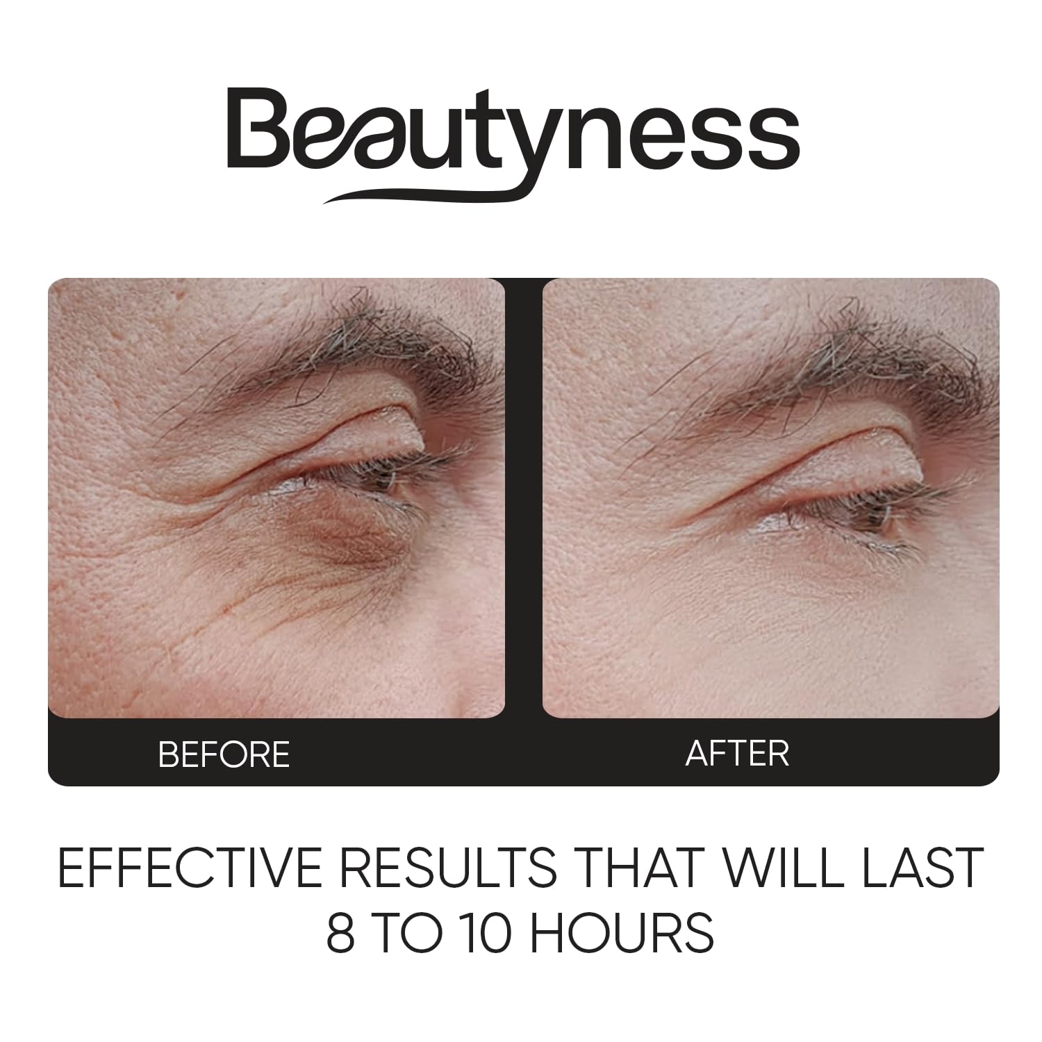 Beatool Instant Ageless Eye Cream ingredients visual emphasizes antioxidants and peptides.