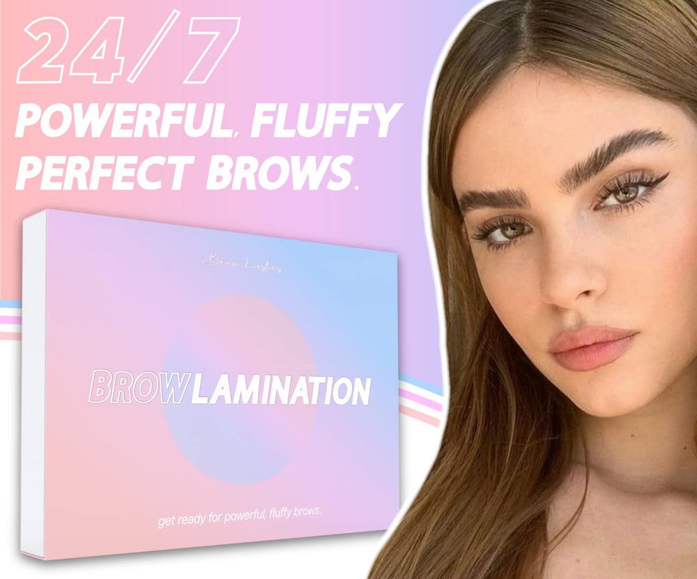 Beau Lashes brow lamination guide with clear at-home instructions