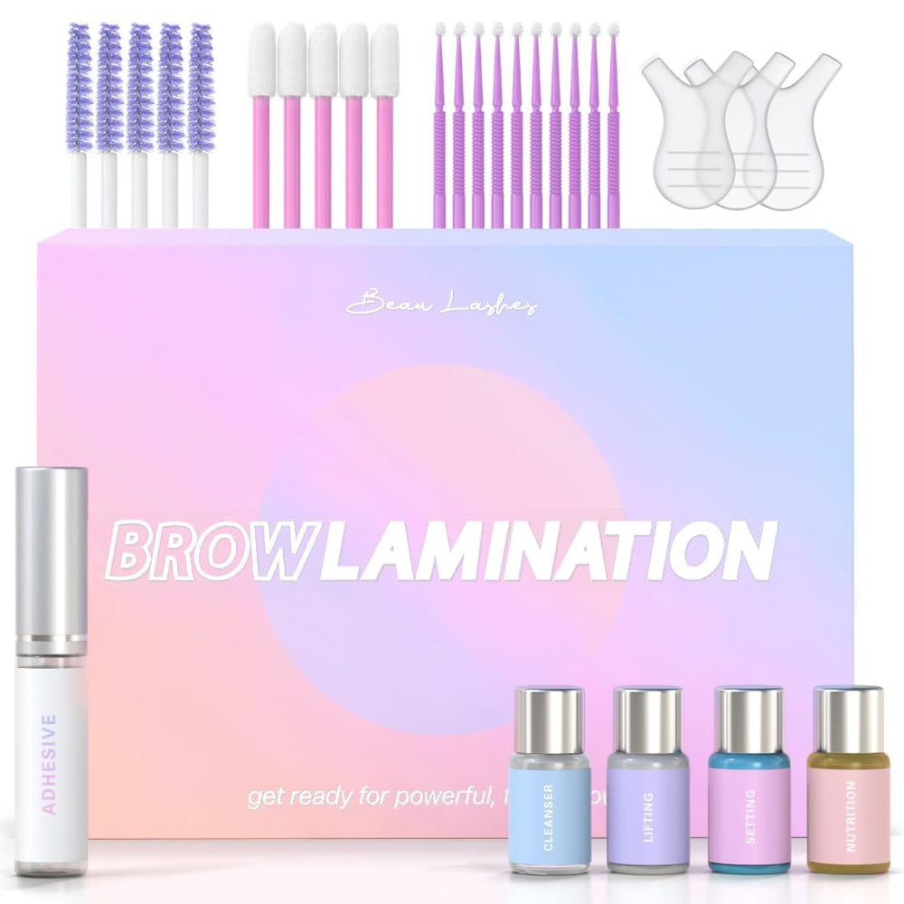Beau Lashes Brow Lamination Kit packaging for at-home lift
