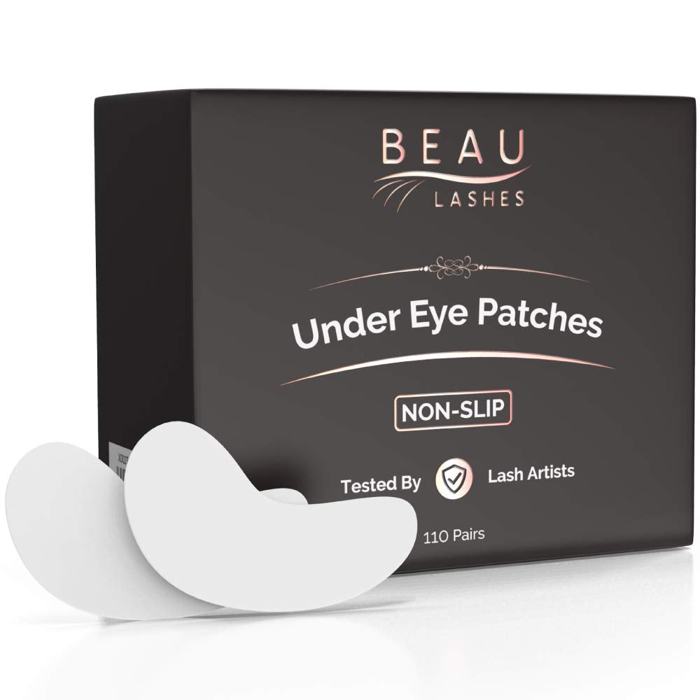Beau Lashes under eye pads packaging communicates professional salon quality.
