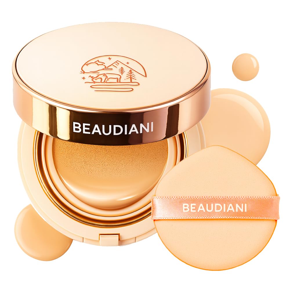 Beaudiani Natural Coverage cushion compact front view for on-the-go radiance.