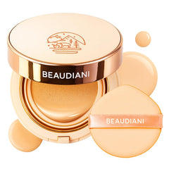 Beaudiani Natural Coverage cushion compact front view for on-the-go radiance.