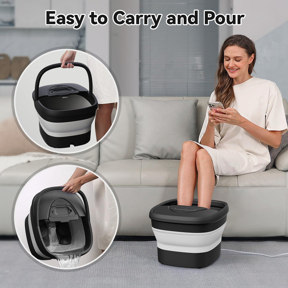 Beaumoi foot spa with timer supports customizable session lengths.