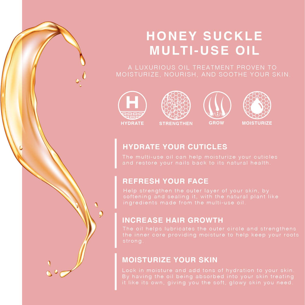 BEAUTE DE PROVENCE Honey Suckle oil on body for deep hydration and softness