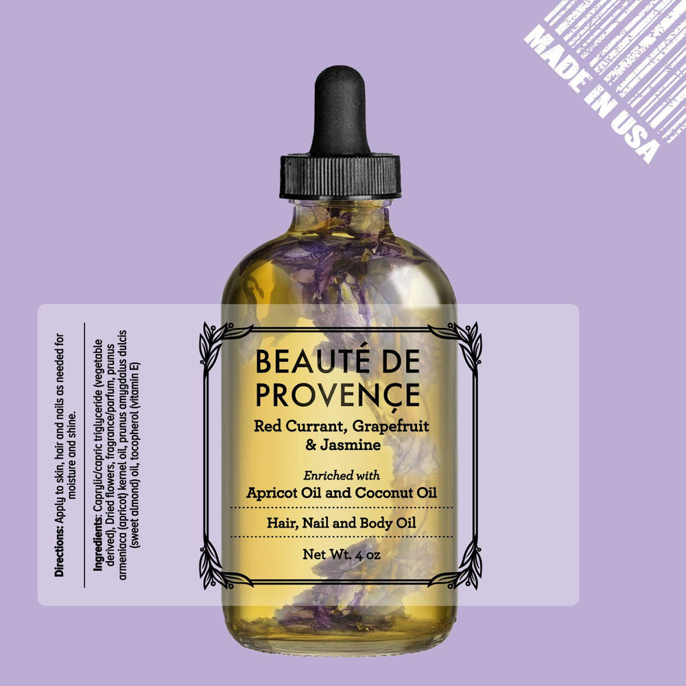 BEAUTE DE PROVENCE lavender oil closeup reveals nourishing texture for daily use.