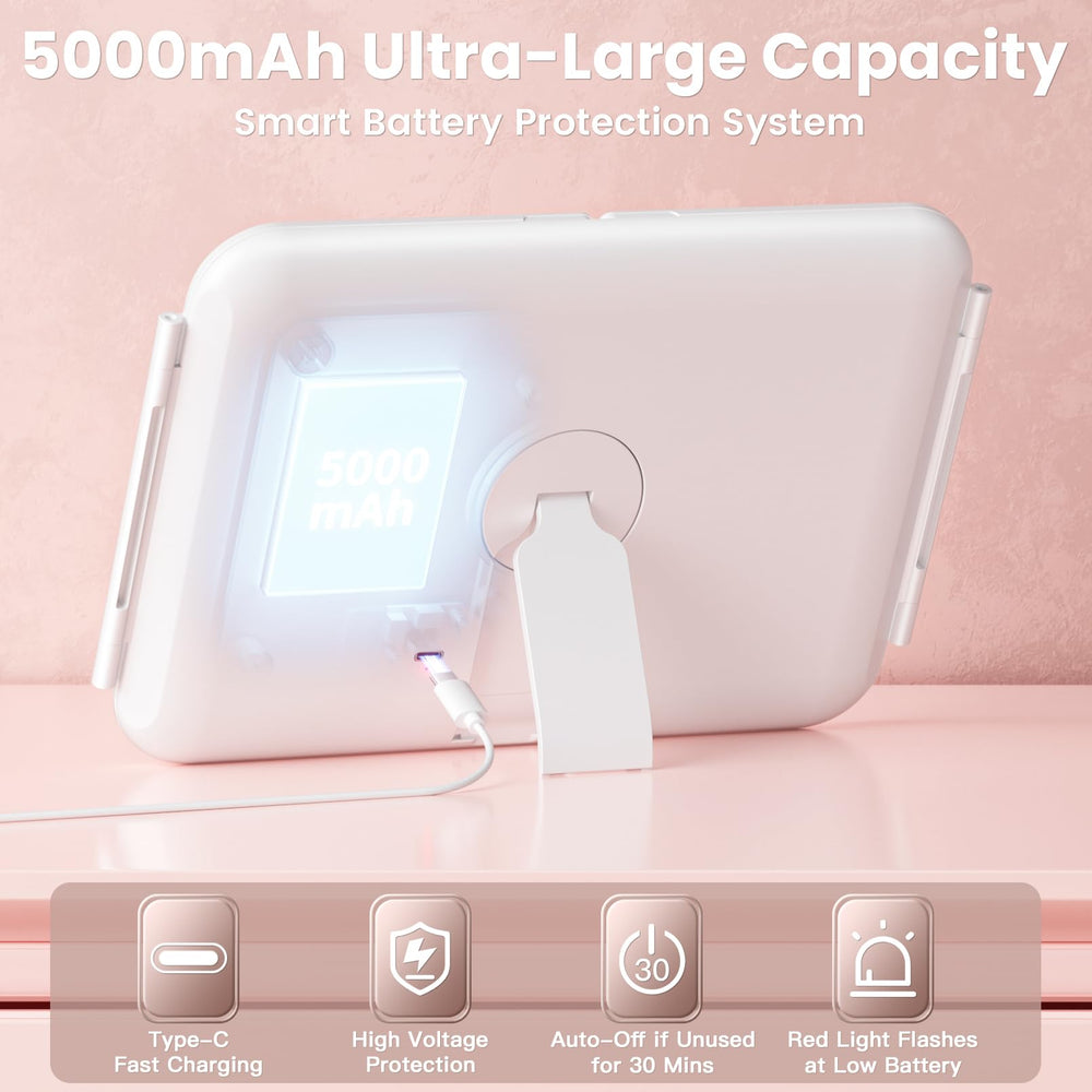 Beautifive mirror with touch control for easy brightness adjustment