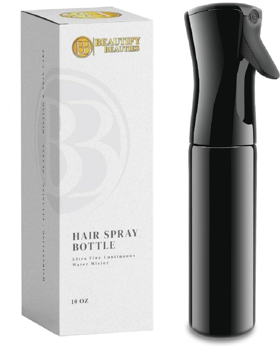 BeautifyBeauties hair spray bottle delivers 360 mist for even styling