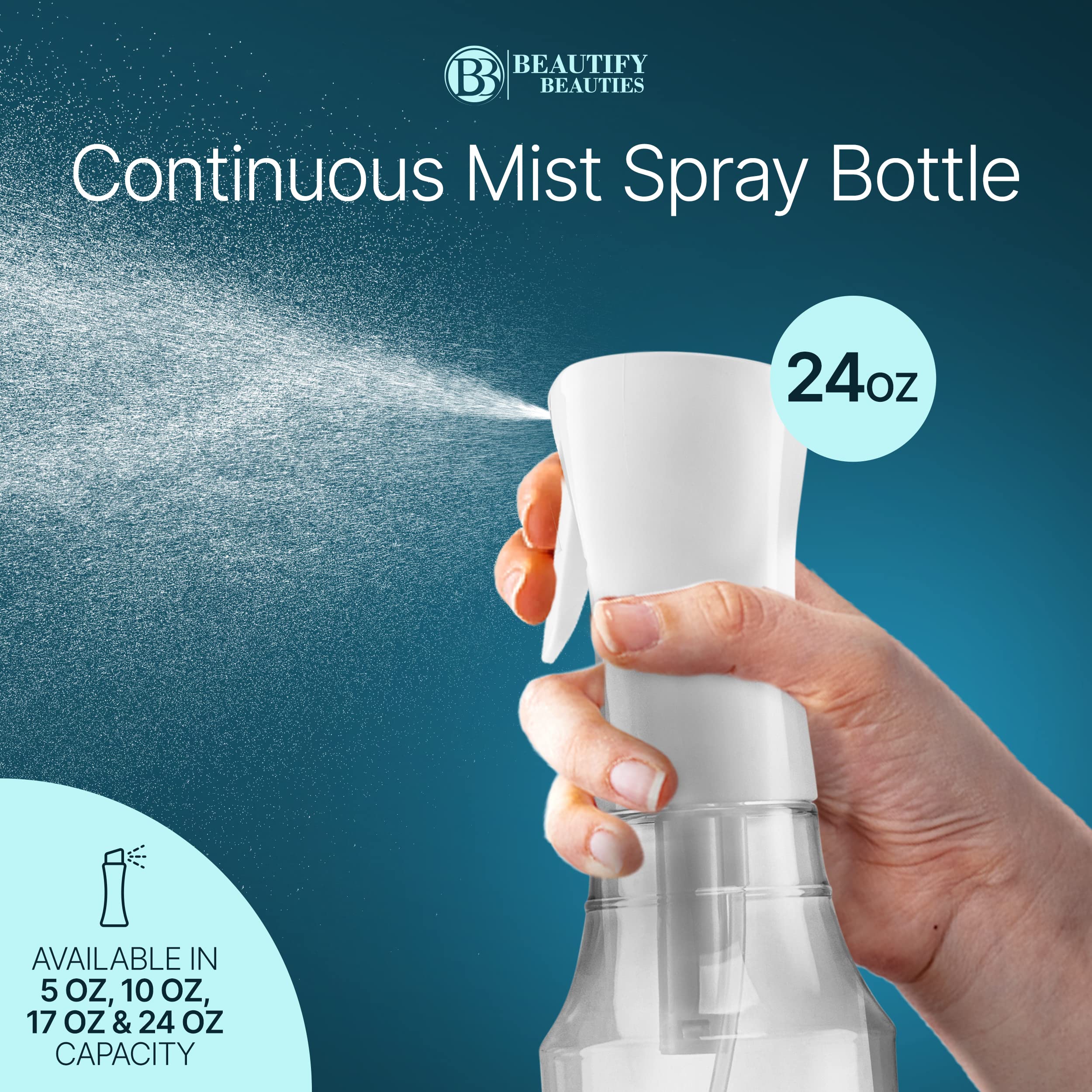 BeautifyBeauties spray bottle 24oz mist for sustainable spraying