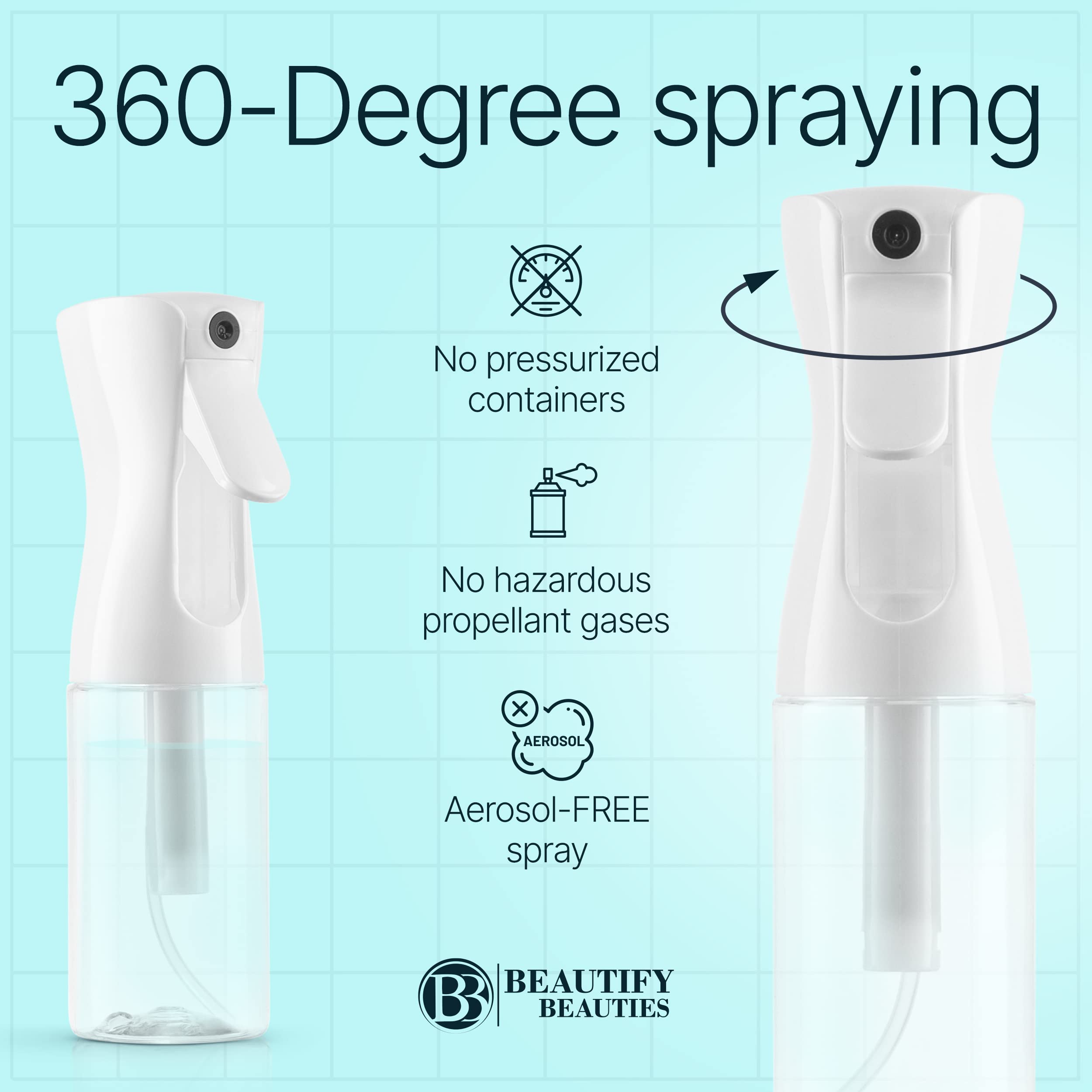 BeautifyBeauties spray bottle barber-salon use for precise misting during trims