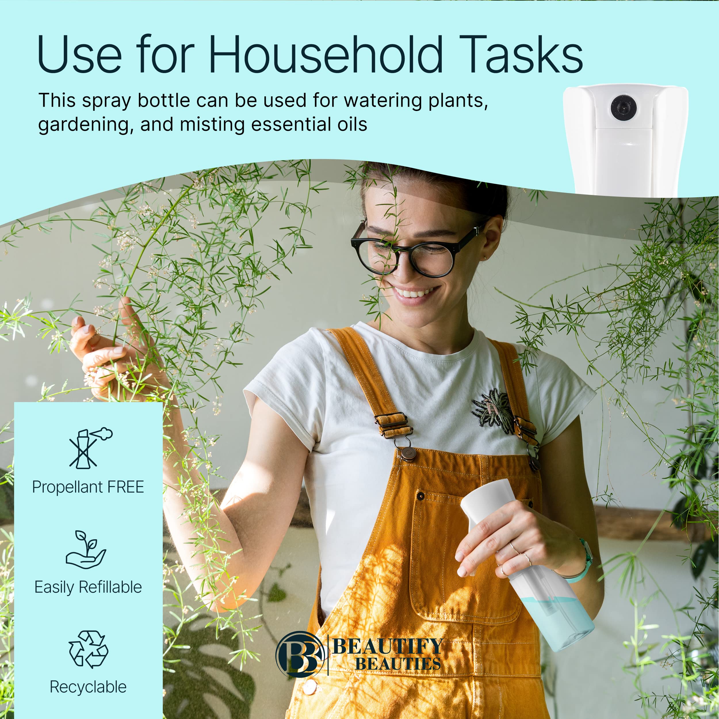 BeautifyBeauties spray bottle plant sprayer for light, even hydration