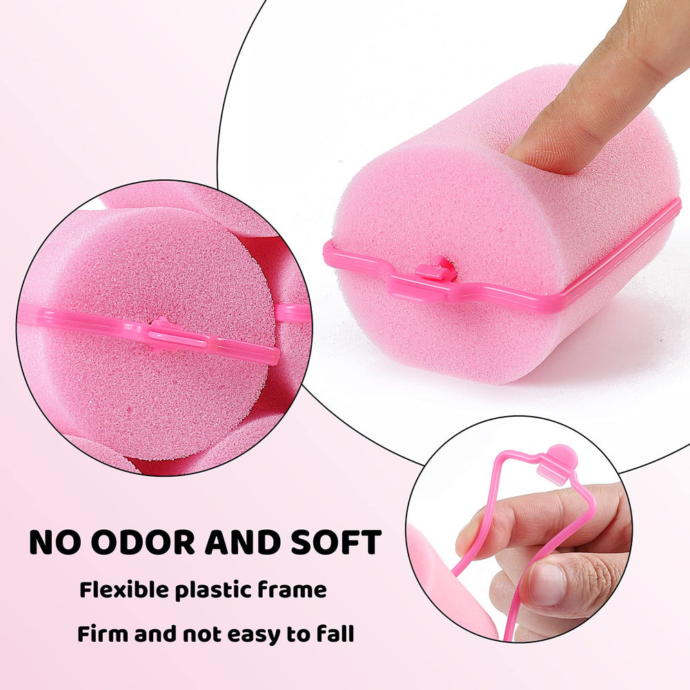 BEAUTIYAND foam roller close-up shows soft foam texture for gentle, sleep-friendly styling.