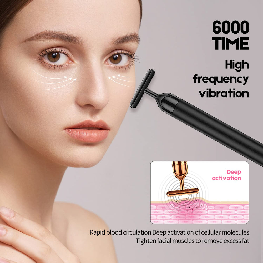 Beauty Bar 2in1 massager includes a portable storage bag for travel and on-the-go care.