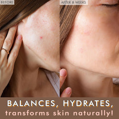 Beauty by Earth Balance Face Oil ingredients panel highlights plant oils