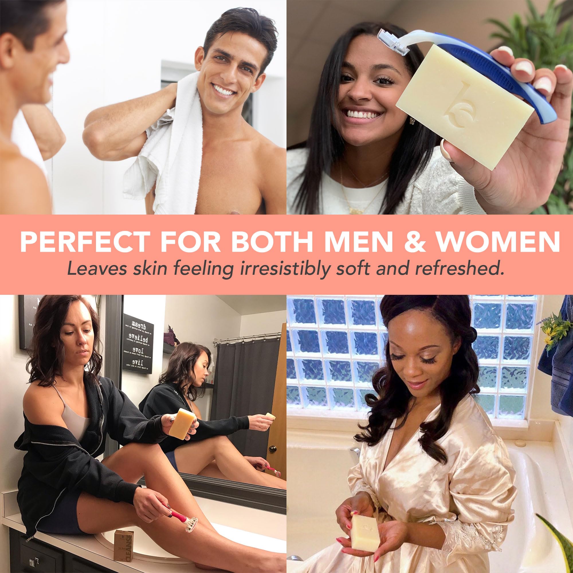 Beauty by Earth shaving bar eco-friendly packaging emphasis