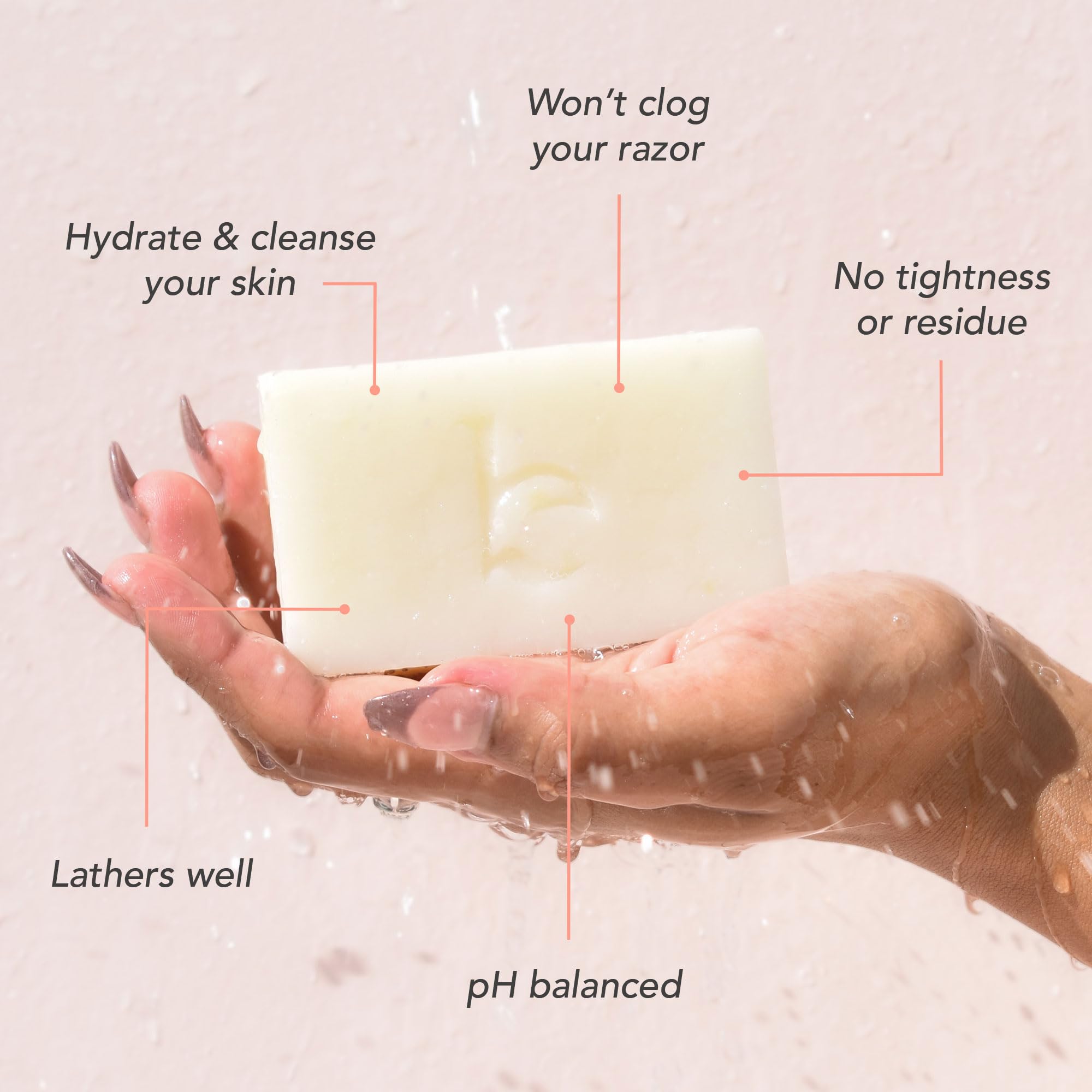Beauty by Earth shaving bar lavender oil close-up for calming routine