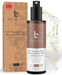Beauty by Earth bronzing face spray mist application delivers an easy, even glow.