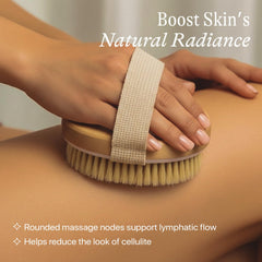 Beauty by Earth dry brush used before shower for quick skin smoothing ritual