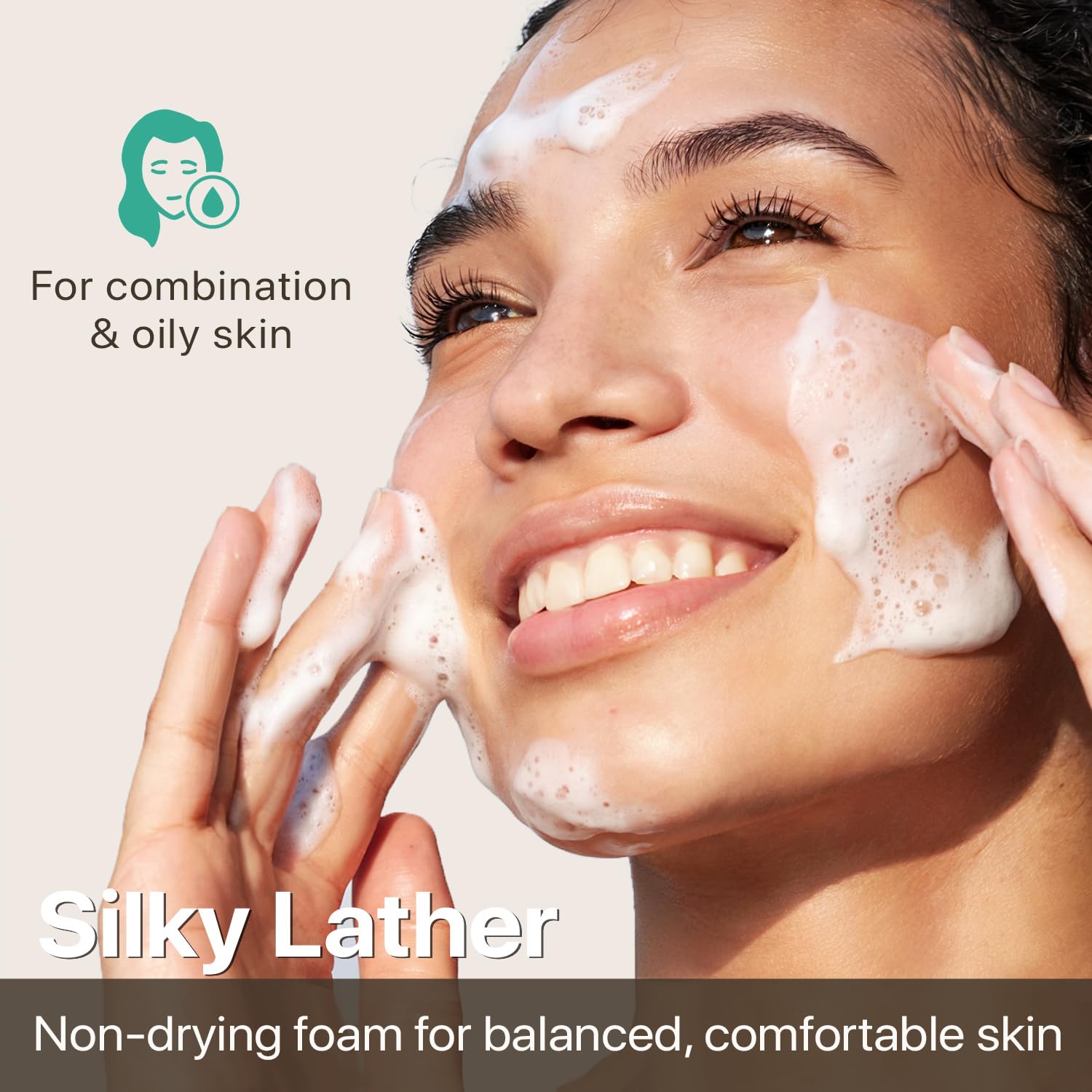 Beauty by Earth foaming face wash made in USA signals quality and small-batch pride.