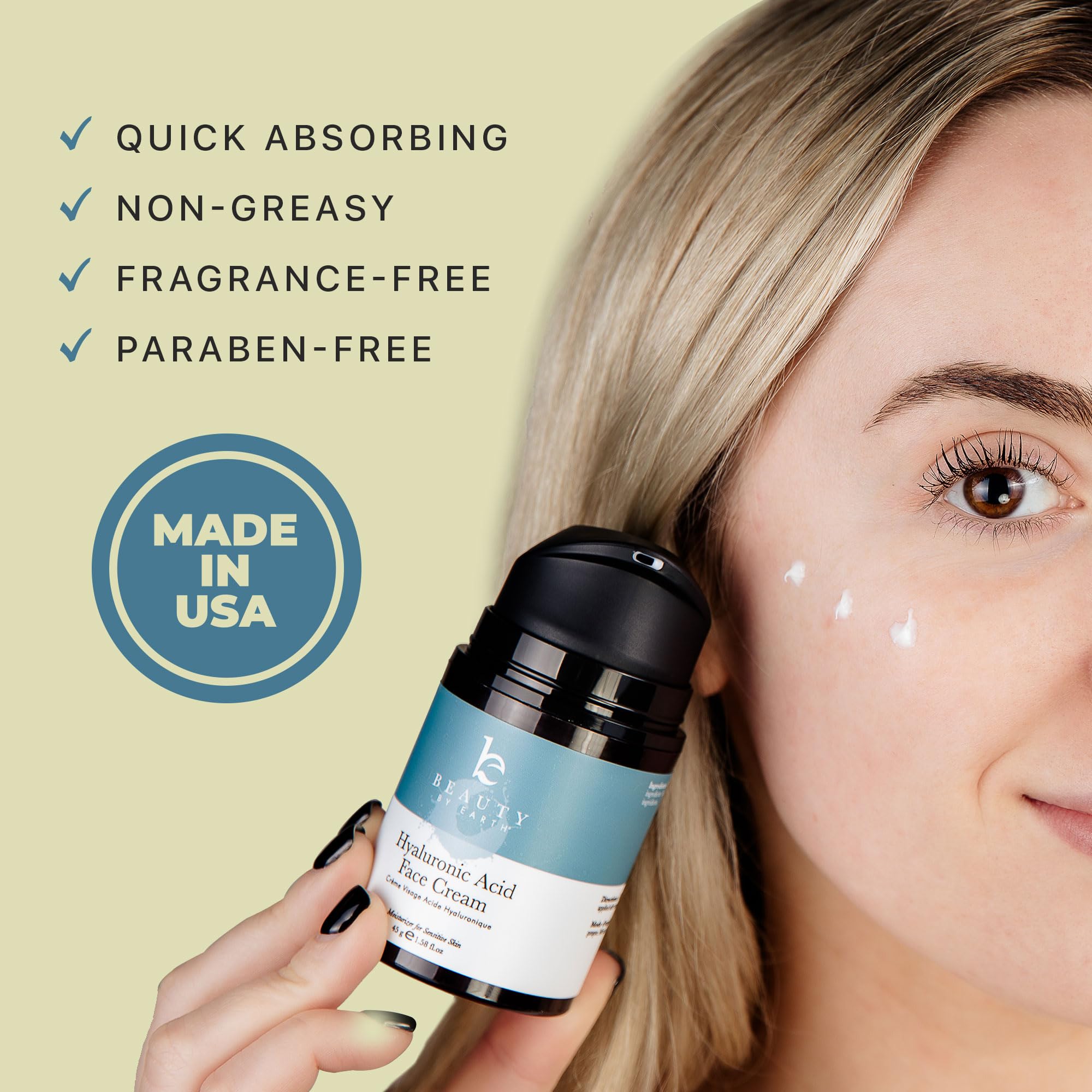 Beauty by Earth application routine photo illustrates easy daily skincare step