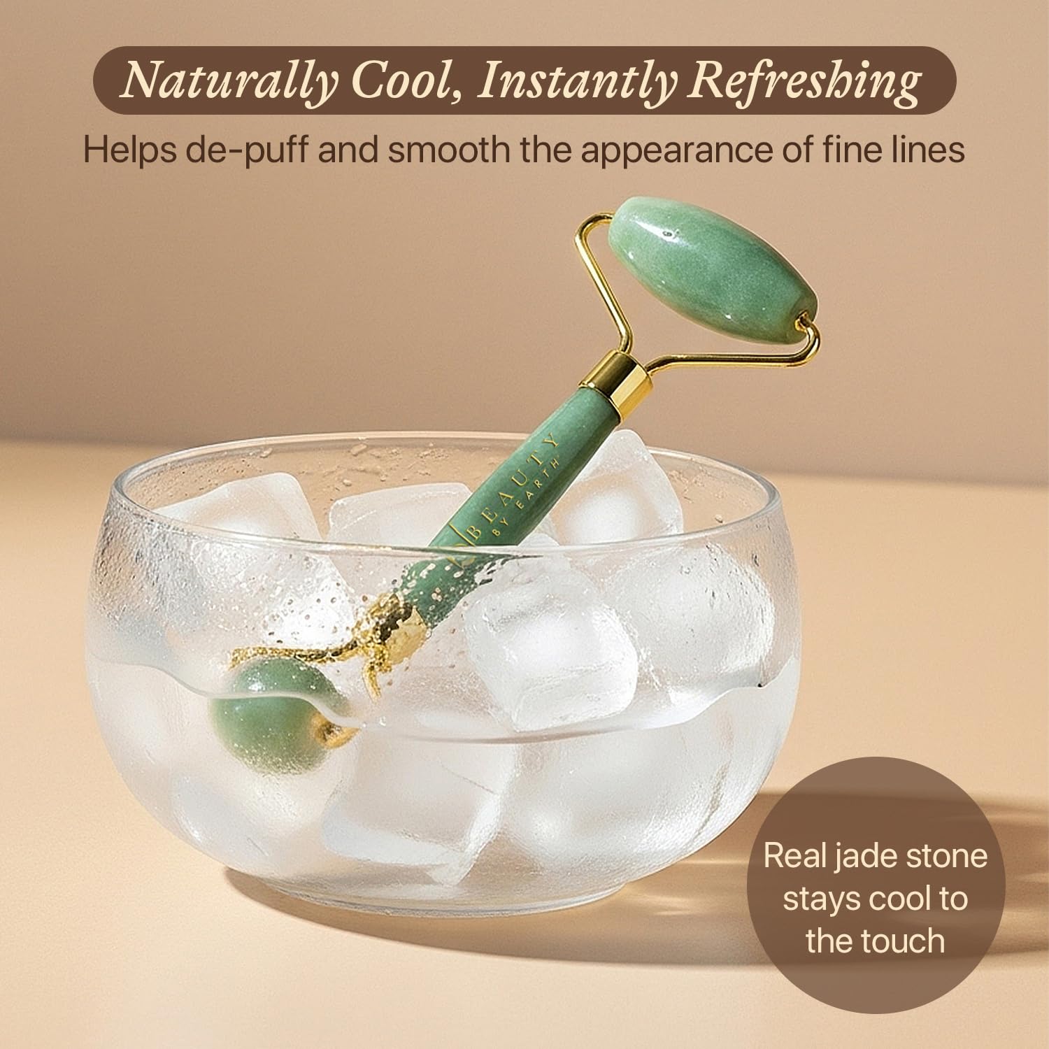 Beauty by Earth jade roller eye area helps reduce puffiness and tension