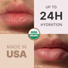 Beauty by Earth lip balm unflavored twist shows simple hydration on-the-go.