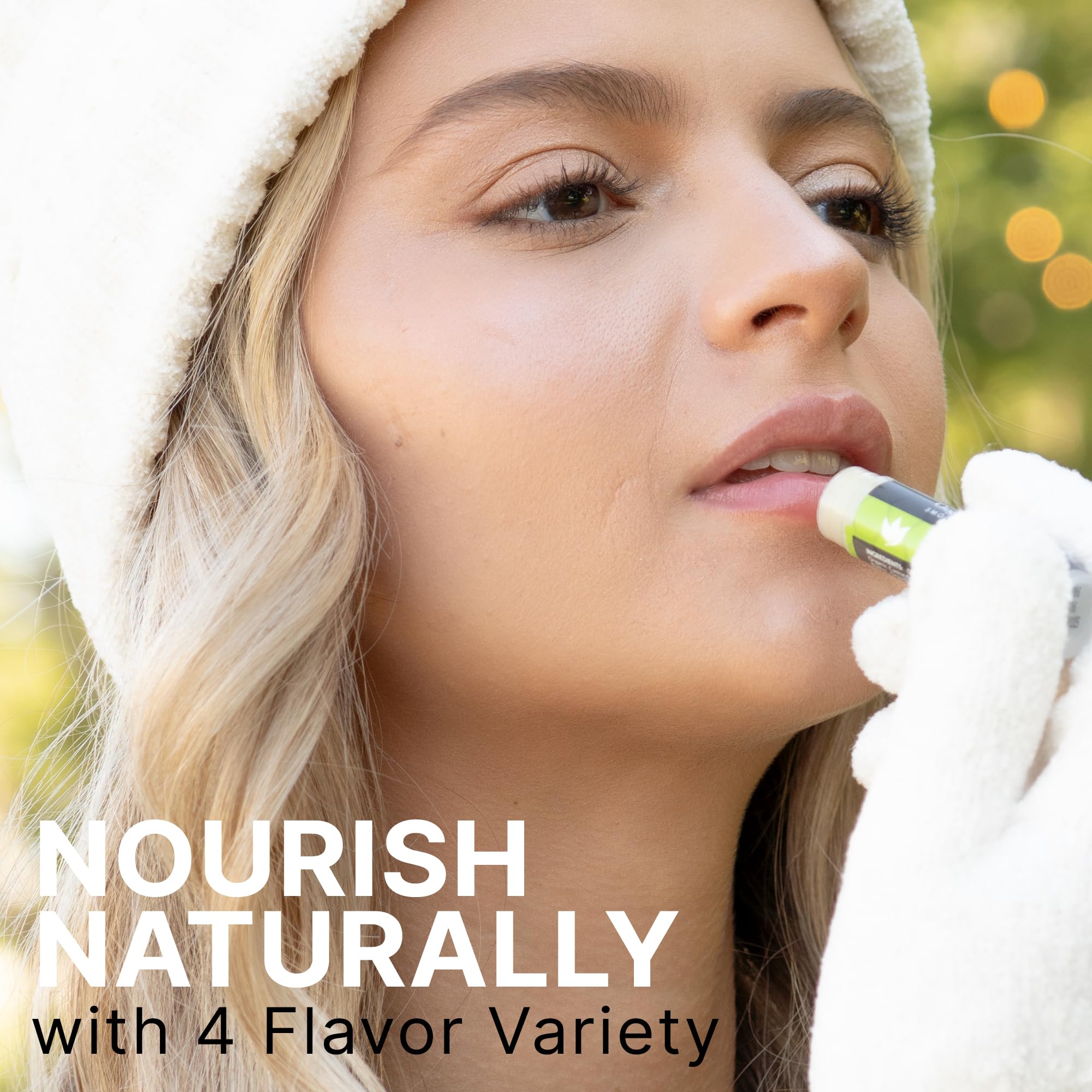 Beauty by Earth lip balm protects lips against wind and dryness