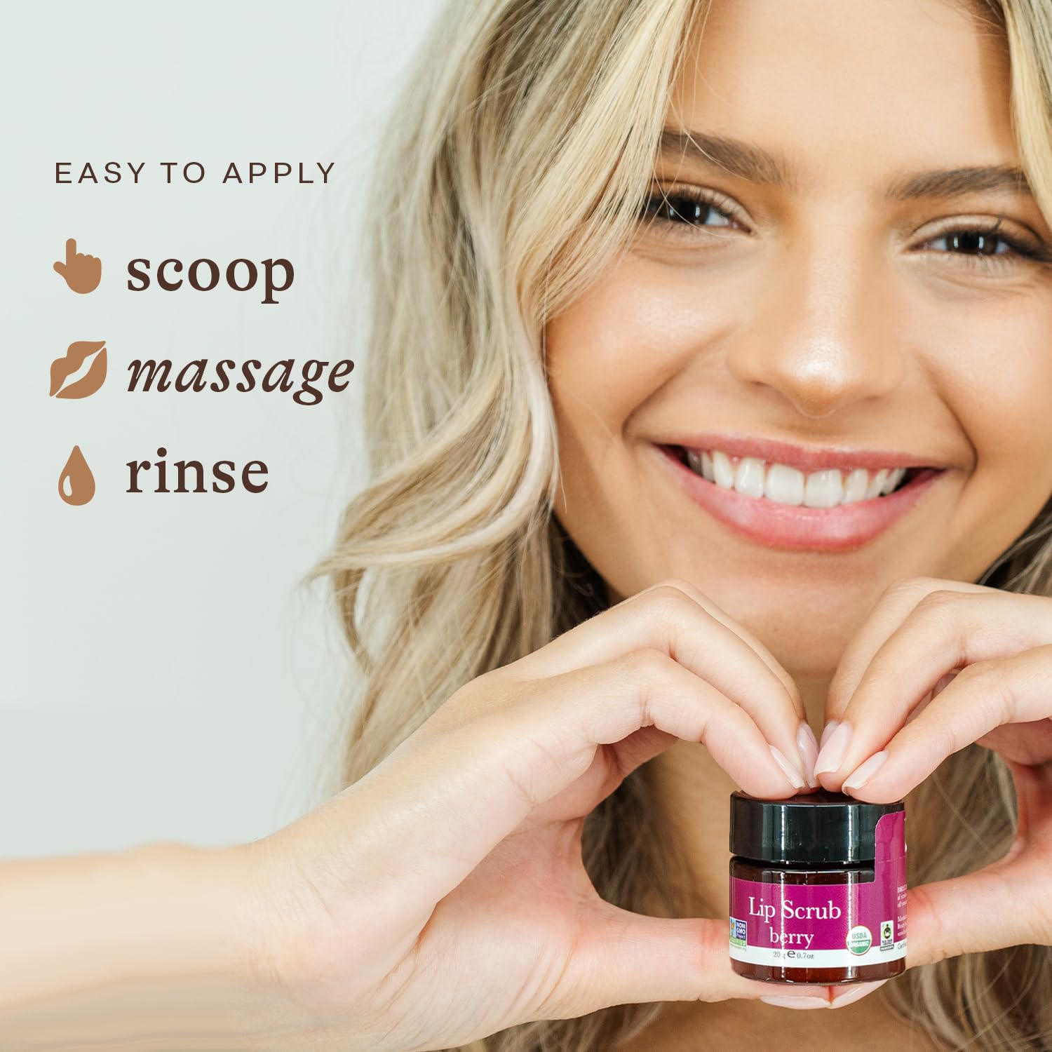 Beauty by Earth lip scrub berry for daily use and smooth lips