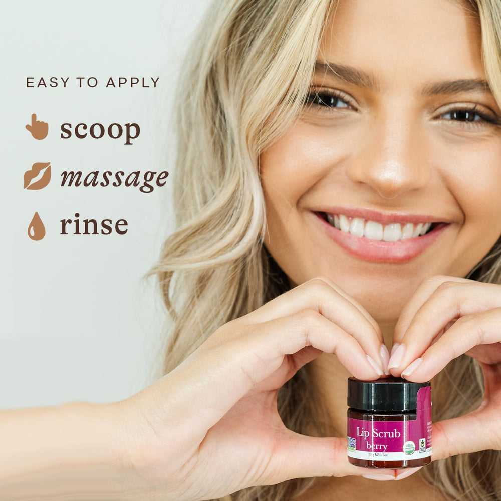 Beauty by Earth lip scrub berry for daily use and smooth lips