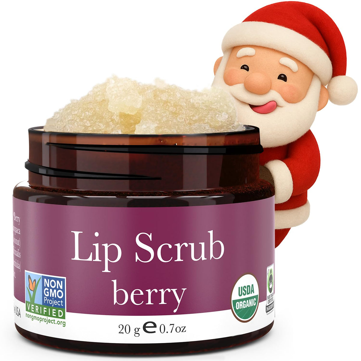 Beauty by Earth lip scrub berry tube for daily lip care and hydration