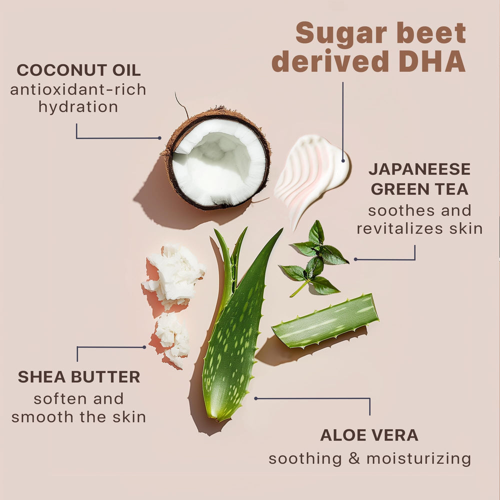 Beauty by Earth natural ingredients aloe and shea nourish skin in the creamy formula.