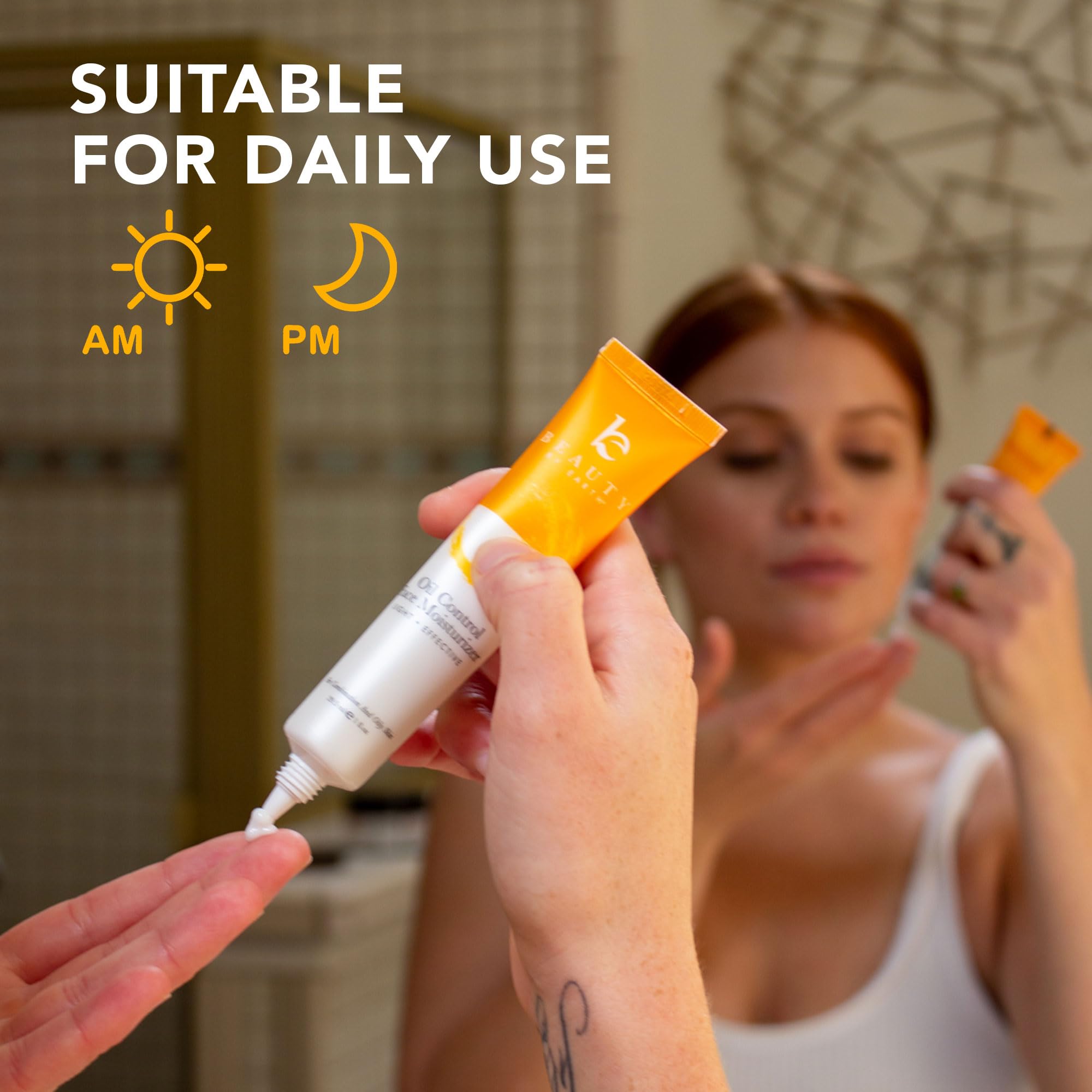 Beauty by Earth Oil Control Moisturizer with Niacinamide and Hyaluronic Acid supports balanced texture
