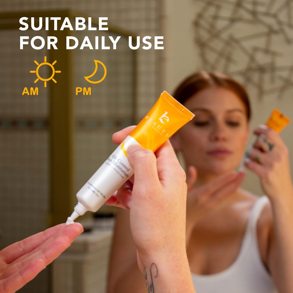 Beauty by Earth Oil Control Moisturizer with Niacinamide and Hyaluronic Acid supports balanced texture