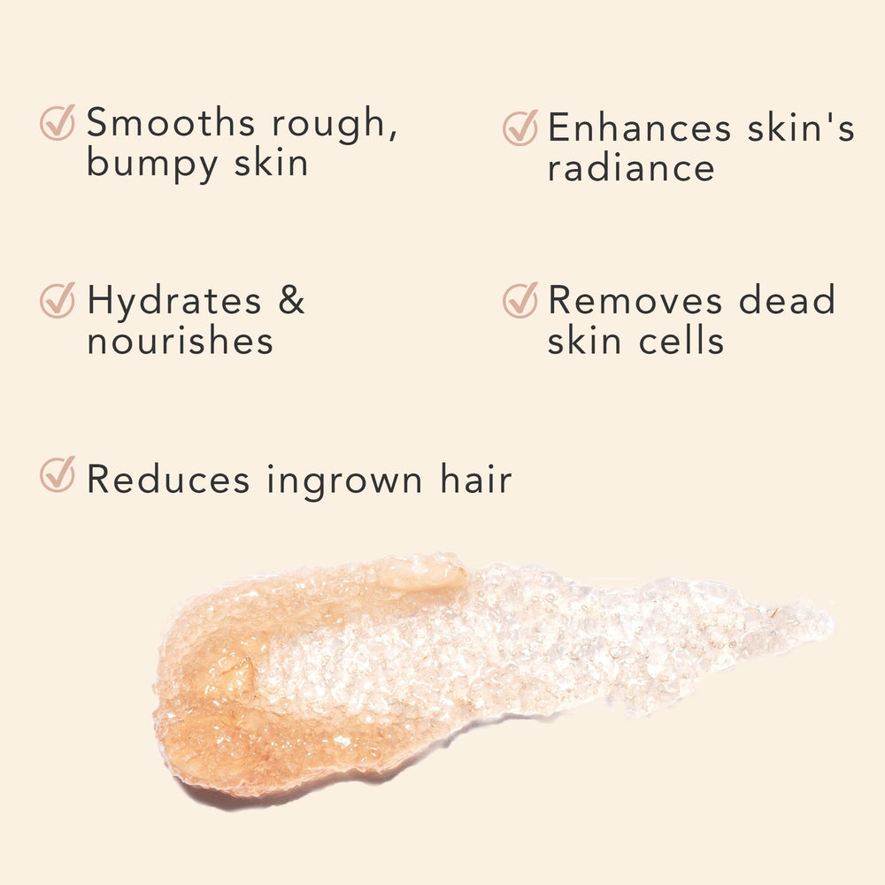 Beauty by Earth peppermint tea tree scrub application on skin for smooth moisture