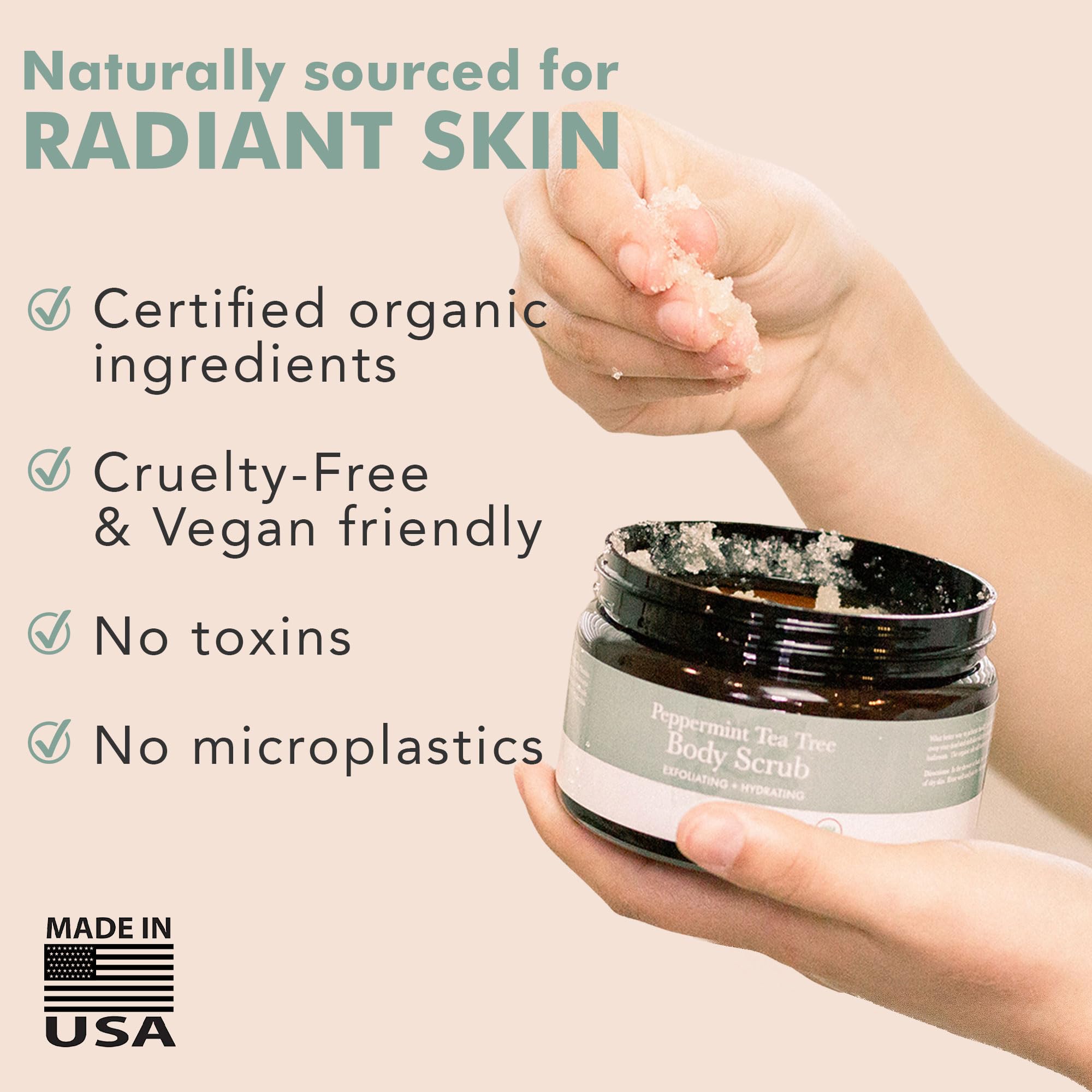 Beauty by Earth peppermint tea tree scrub for foot pampering and smoothing skin