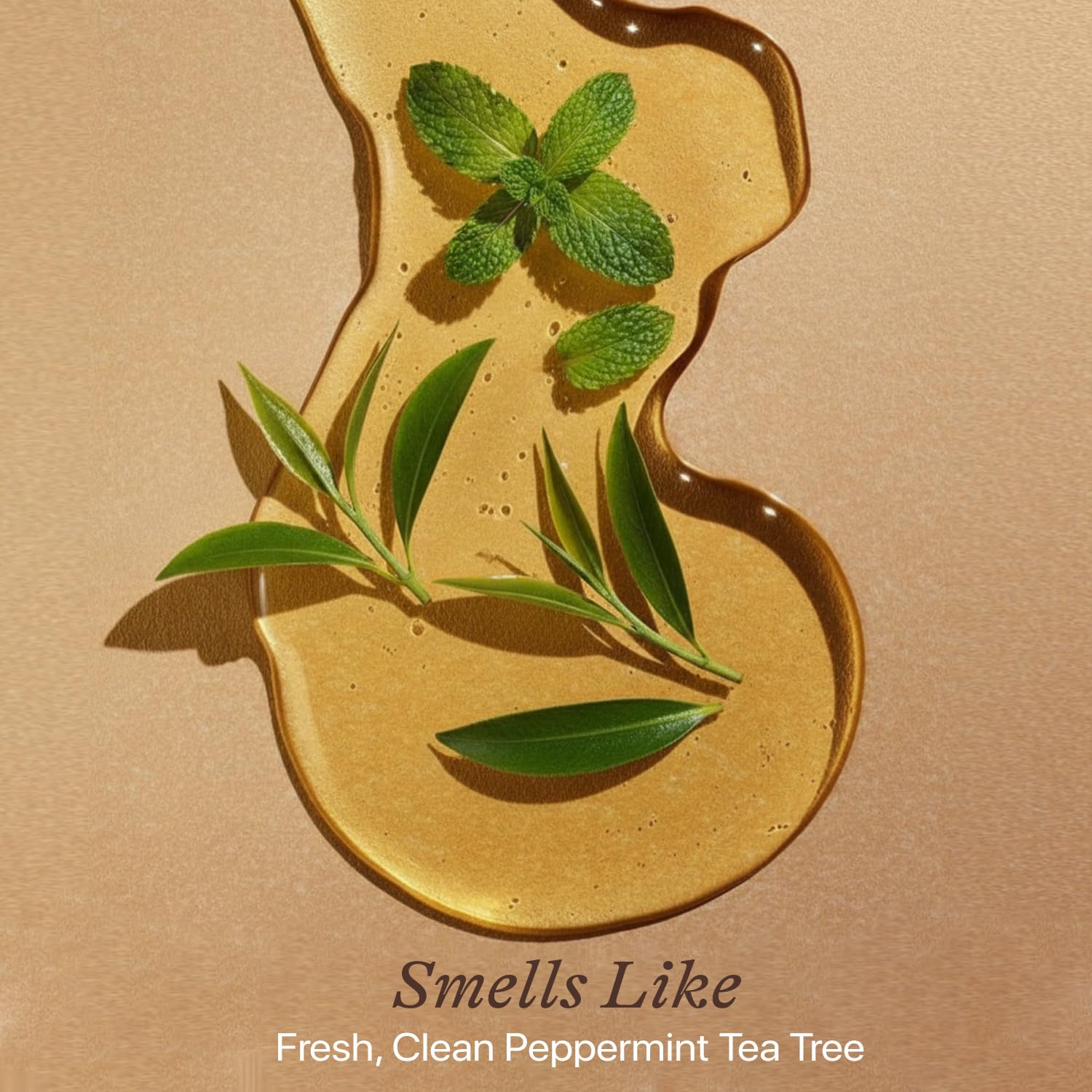 Beauty by Earth cool sensory shot conveys peppermint tea tree freshness.
