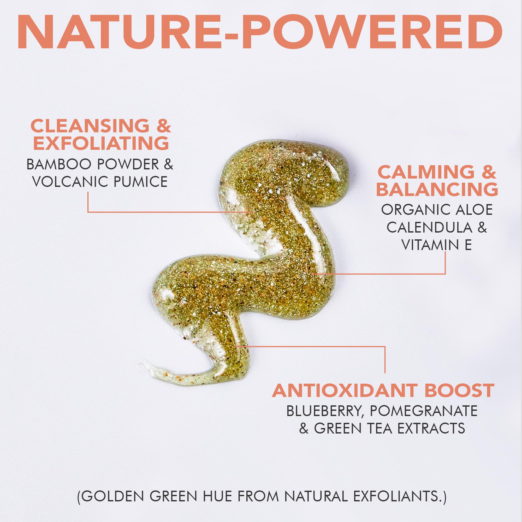 Beauty by Earth pores closeup shows impurity removal and oil balance