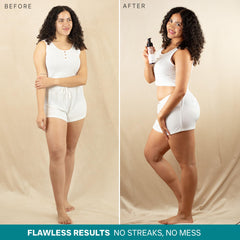 Beauty by Earth self-tanner kit kabuki-brush ensures even coverage for flawless application.