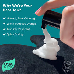 Beauty by Earth self-tanner kit mitt enables quick, controlled blending.