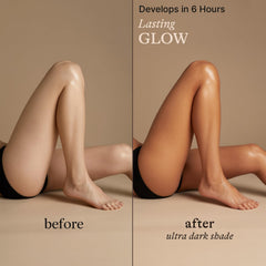 Beauty by Earth Self Tanner Mousse foam-dispense demonstrates quick-drying texture