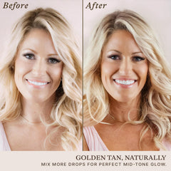 Beauty by Earth self tanning drops bottle pour for easy application