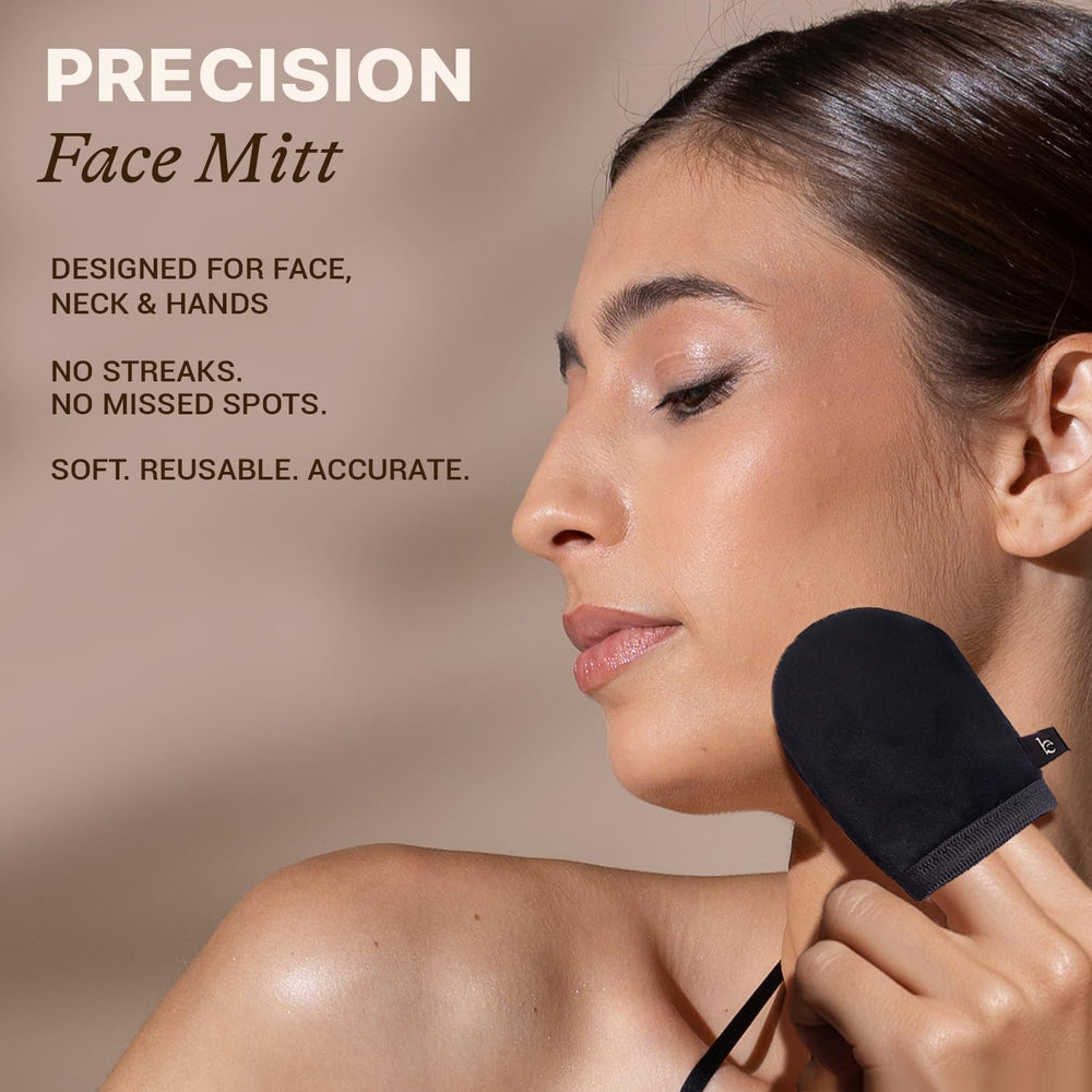 Beauty by Earth kit packaging featuring all-in-one tanning set.